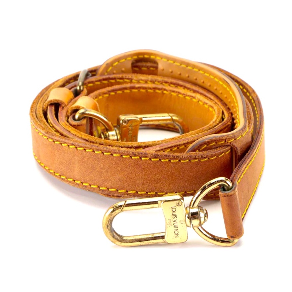 Louis Vuitton Detachable Shoulder Strap in Vachetta Leather 43" L at maximum